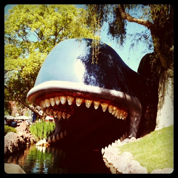 Monstro the Whale’s open mouth at Disneyland