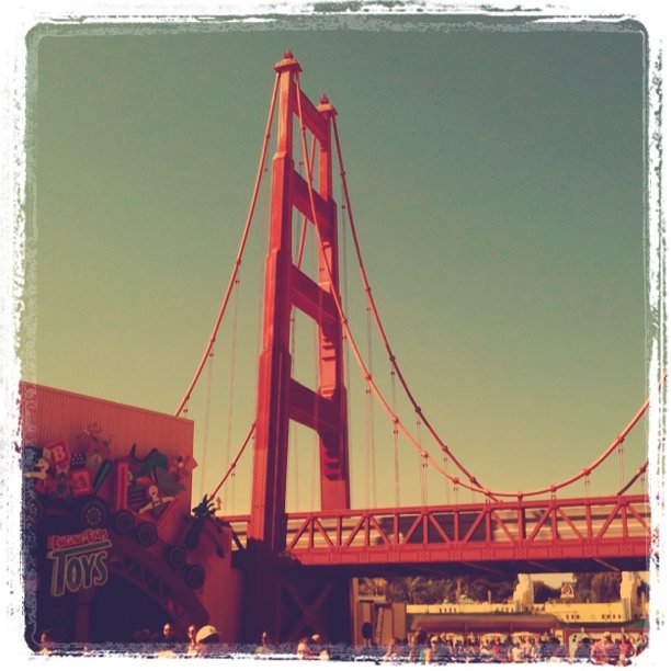 Golden Gate Bridge from Disney’s California Adventure