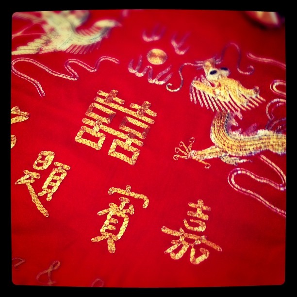 Chinese wedding silk