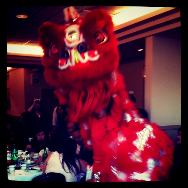 Chinese lion dance