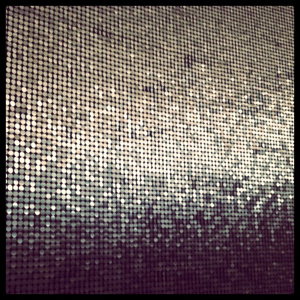 glittery sequin wall