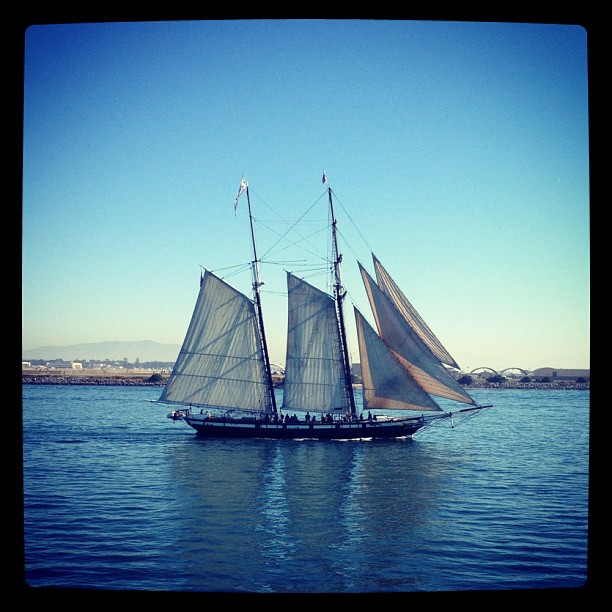 schooner in the bay