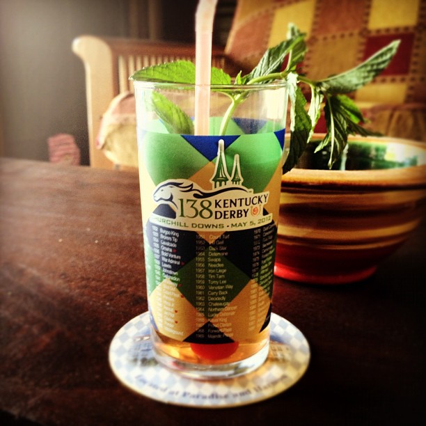 mint julep in a 138th Kentucky Derby cup