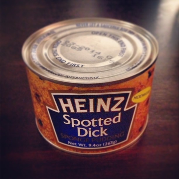 can of spotted dick