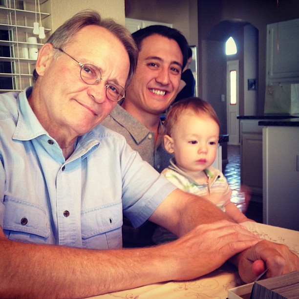 Dad, Steve, and baby Henry