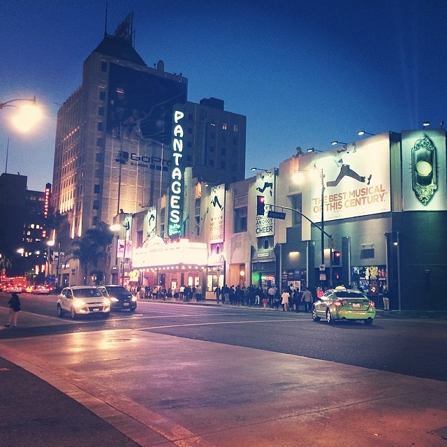 Pantages Theatre showing The Book of Mormon musical