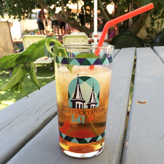 mint julep in a Kentucky Derby cup