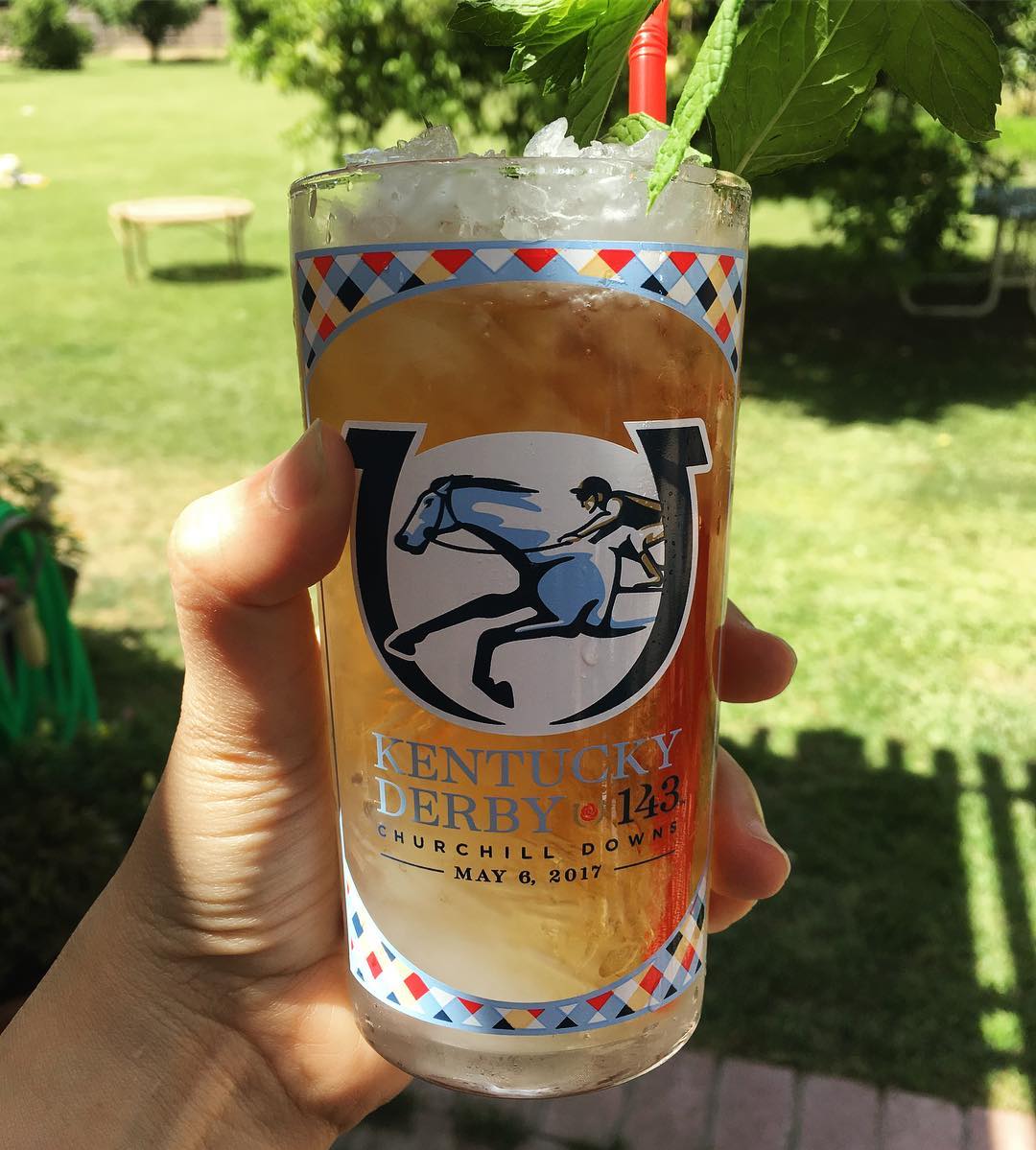 mint julep in a Kentucky Derby cup