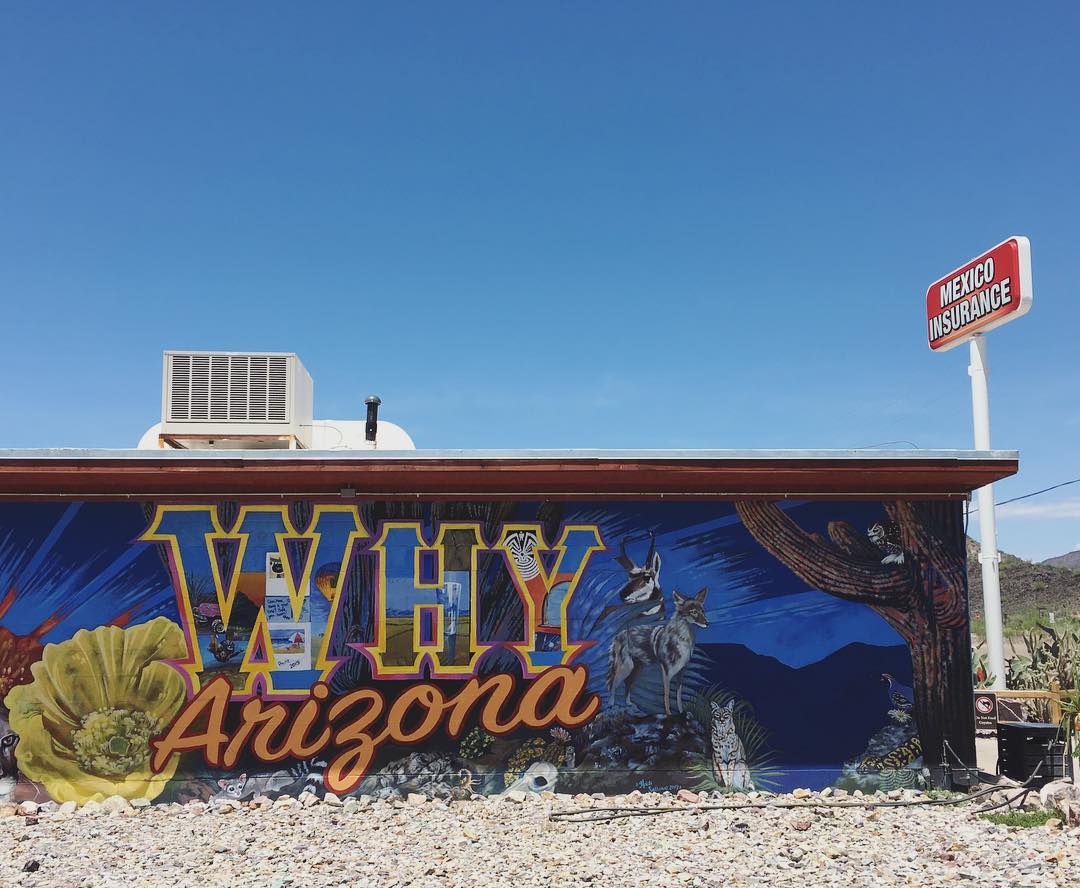 mural for Why Arizona on the side of a building