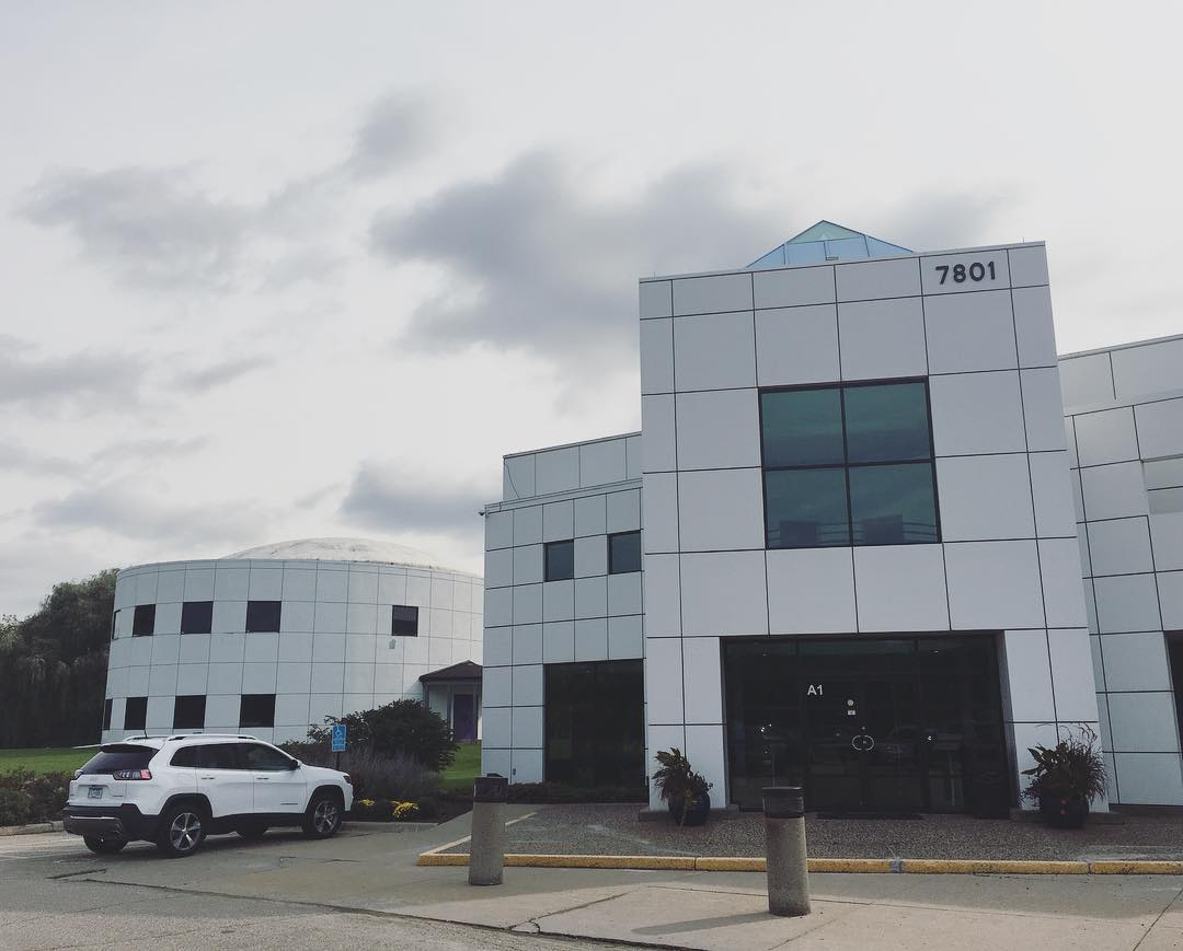 white tiled facade of Prince’s Paisley Park home